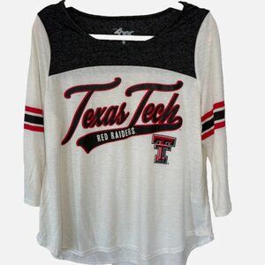 Texas Tech Red Raiders Women XL 3/4 Sleeve Shirt NCAA GIII 4Her Carl Banks
